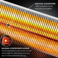 KESSER® Standheizstrahler Infrarot Stand Heizstrahler Inkl. Schutzhülle Wärmestrahler Terrasse Infrarotstrahler Turmheizstrahler 2000 Watt Terrassenstrahler Standheizung Mit Fernbedienung -Entspannender Garten 8600364700 22453 prod 004