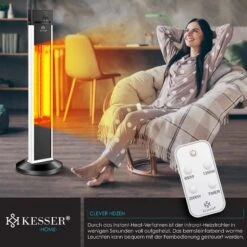 KESSER® Standheizstrahler Infrarot Stand Heizstrahler Inkl. Schutzhülle Wärmestrahler Terrasse Infrarotstrahler Turmheizstrahler 3 Heizstufen 2000 Watt Terrassenstrahler Mit Fernbedienung Timer 11 KESSER® Standheizstrahler Infrarot Stand Heizstrahler Inkl. Schutzhülle Wärmestrahler Terrasse Infrarotstrahler Turmheizstrahler 3 Heizstufen 2000 Watt Terrassenstrahler Mit Fernbedienung Timer -Entspannender Garten 8600364700 22457 prod 006