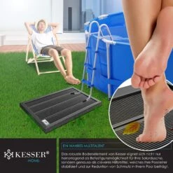 KESSER® Premium Bodenelement Für Solardusche Gartendusche Anti Rutsch - 101 X 63 X 5,5 Cm | Bodenplatte Für Pooldusche Outdoor Pool Dusche Leitern & Solarduschen | Inkl. Montagematerial 10 KESSER® Premium Bodenelement Für Solardusche Gartendusche Anti Rutsch - 101 X 63 X 5,5 Cm | Bodenplatte Für Pooldusche Outdoor Pool Dusche Leitern & Solarduschen | Inkl. Montagematerial -Entspannender Garten 8600364700 23726 prod 005