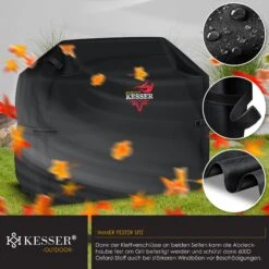 KESSER® Premium BBQ Grillabdeckung Gasgrill Grillhaube Abdeckung Wetterfest - Für Weber, Brinkmann, Char Broil Grill Abdeckhaube Schutzhülle | 600D Oxford- Gewebe Reißfest -Entspannender Garten 8600364700 23775 prod 005