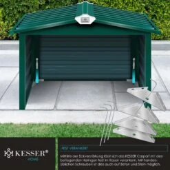 KESSER® Mähroboter Garage Mit Satteldach Dach Carport Überdachung Für Mähroboter Rasenmäher Rasenroboter Automower Garten Metall Witterungsbeständig Mährobotergarage Inkl. Montagematerial 11 KESSER® Mähroboter Garage Mit Satteldach Dach Carport Überdachung Für Mähroboter Rasenmäher Rasenroboter Automower Garten Metall Witterungsbeständig Mährobotergarage Inkl. Montagematerial -Entspannender Garten 8600364700 23800 prod 006
