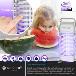 KESSER® Elektrischer Insektenvernichter 18W Insektenfalle Elektrisch 360° Mit UV-Lampe Mückenlampe Fliegenfänger Fliegenfalle Inkl. Insektenfeger Insektenkiller Für Innenräume & Außen Garten Terrasse 11 KESSER® Elektrischer Insektenvernichter 18W Insektenfalle Elektrisch 360° Mit UV-Lampe Mückenlampe Fliegenfänger Fliegenfalle Inkl. Insektenfeger Insektenkiller Für Innenräume & Außen Garten Terrasse -Entspannender Garten 8600364700 23921 prod 006