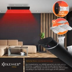 KESSER® Dunkelheizstrahler Heizstrahler Mit Fernbedienung & WiFi APP Terrassenheizer Infrarot-Heizstrahler Wand-Heizstrahler Schwarzstrahler Quarzstrahler Terrassenstrahler Balkonheizer Timer 8 KESSER® Dunkelheizstrahler Heizstrahler Mit Fernbedienung & WiFi APP Terrassenheizer Infrarot-Heizstrahler Wand-Heizstrahler Schwarzstrahler Quarzstrahler Terrassenstrahler Balkonheizer Timer -Entspannender Garten 8600364700 24187 prod 005